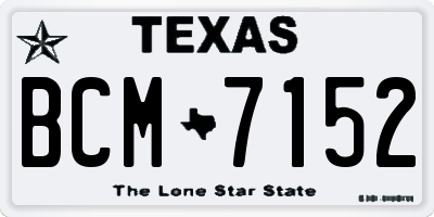 TX license plate BCM7152