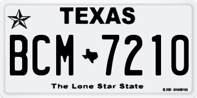TX license plate BCM7210