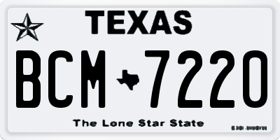 TX license plate BCM7220
