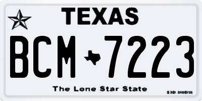 TX license plate BCM7223