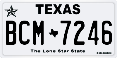 TX license plate BCM7246