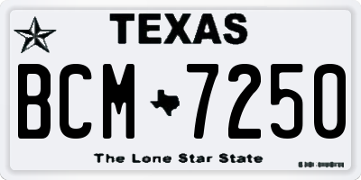 TX license plate BCM7250