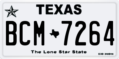 TX license plate BCM7264