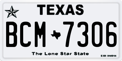 TX license plate BCM7306
