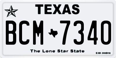 TX license plate BCM7340