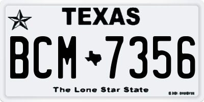 TX license plate BCM7356