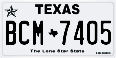 TX license plate BCM7405
