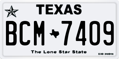 TX license plate BCM7409