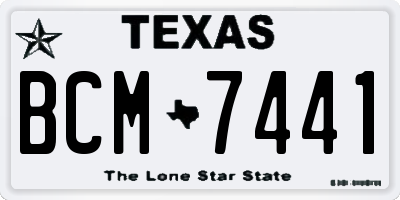 TX license plate BCM7441