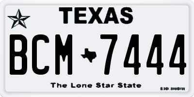 TX license plate BCM7444