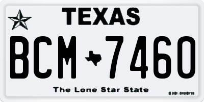 TX license plate BCM7460