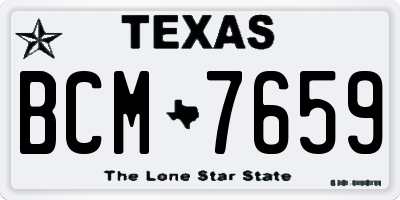 TX license plate BCM7659