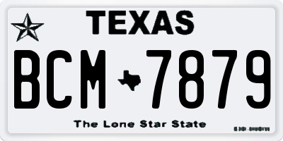 TX license plate BCM7879