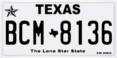 TX license plate BCM8136