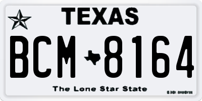 TX license plate BCM8164