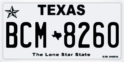 TX license plate BCM8260