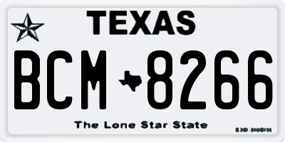 TX license plate BCM8266