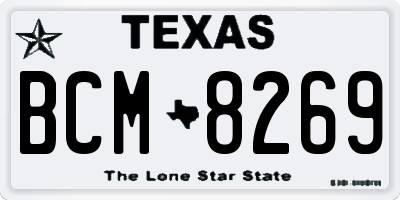 TX license plate BCM8269
