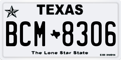 TX license plate BCM8306