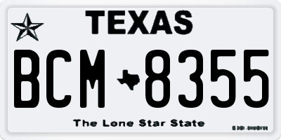 TX license plate BCM8355