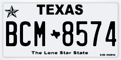 TX license plate BCM8574