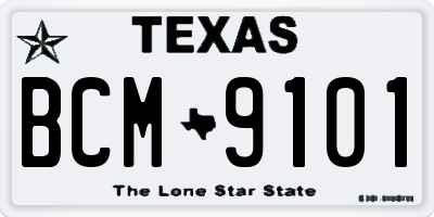 TX license plate BCM9101