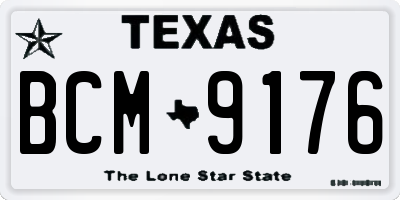 TX license plate BCM9176