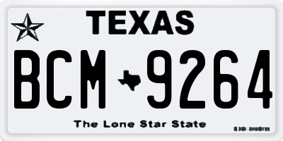 TX license plate BCM9264