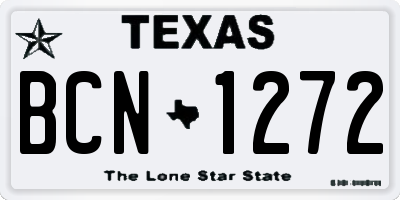 TX license plate BCN1272