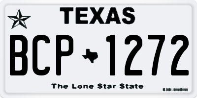 TX license plate BCP1272