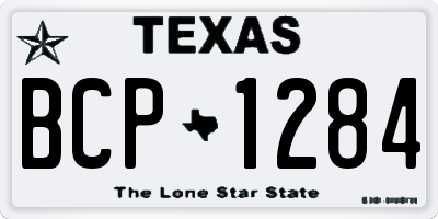 TX license plate BCP1284