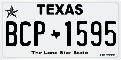 TX license plate BCP1595