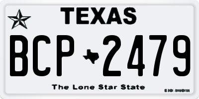 TX license plate BCP2479