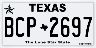 TX license plate BCP2697