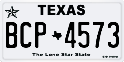 TX license plate BCP4573