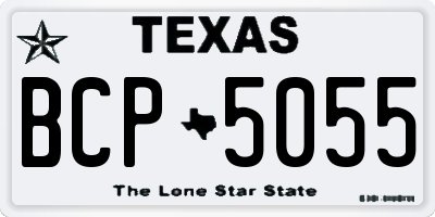 TX license plate BCP5055