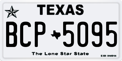 TX license plate BCP5095