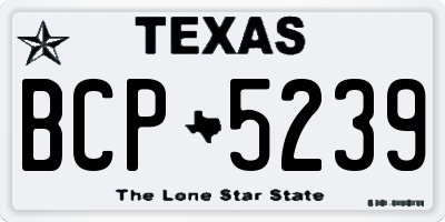TX license plate BCP5239