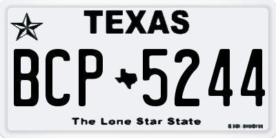 TX license plate BCP5244