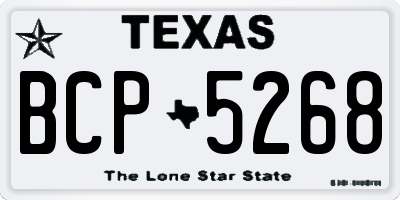 TX license plate BCP5268