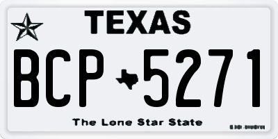 TX license plate BCP5271