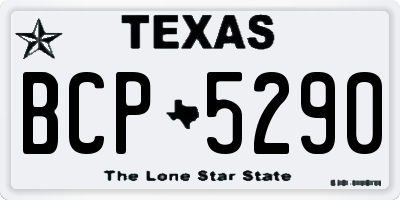 TX license plate BCP5290