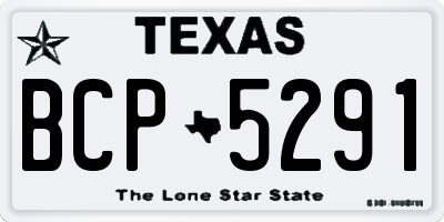 TX license plate BCP5291
