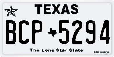 TX license plate BCP5294