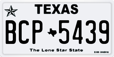 TX license plate BCP5439