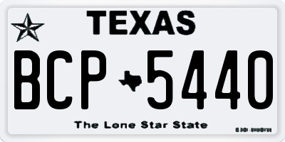 TX license plate BCP5440