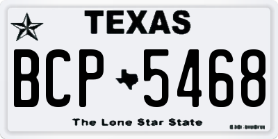 TX license plate BCP5468