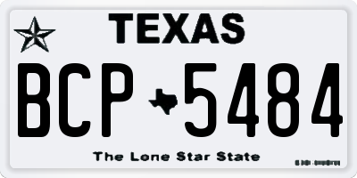 TX license plate BCP5484