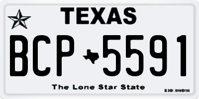 TX license plate BCP5591