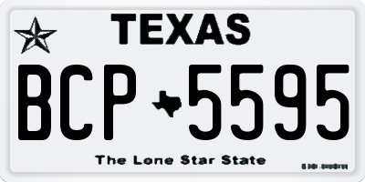 TX license plate BCP5595